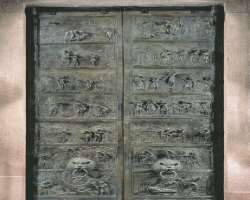 The bronze doors of St.Mary and St. Michael are made in 1015 and 1020 respectively.